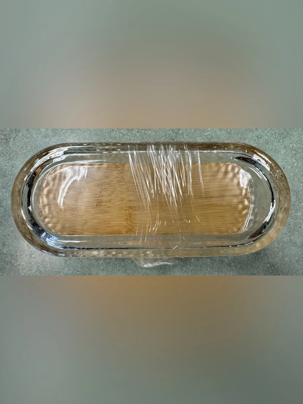 Amazon Bamboo-Lidded Glass Butter Dish with Ceramic Stainless Spreader